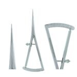 KRUGER Castroviejo Düz Kumpas 40mm - 17.5 cm / Cerrahi